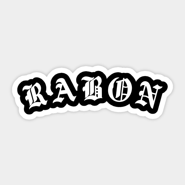 RABON white tattoo Sticker by creatororojackson